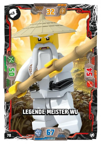 NINJAGO Trading Card Game (German) Series 8 (Next Level) - # 78 Legende Meister Wu