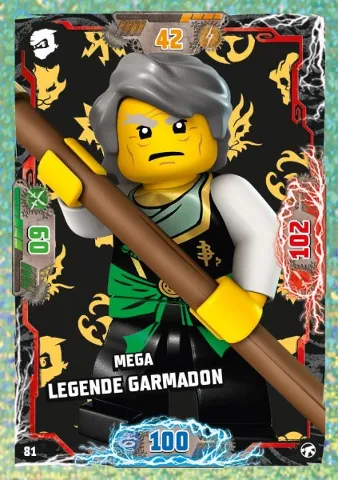 NINJAGO Trading Card Game (German) Series 8 (Next Level) - # 81 Mega Legende Garmadon
