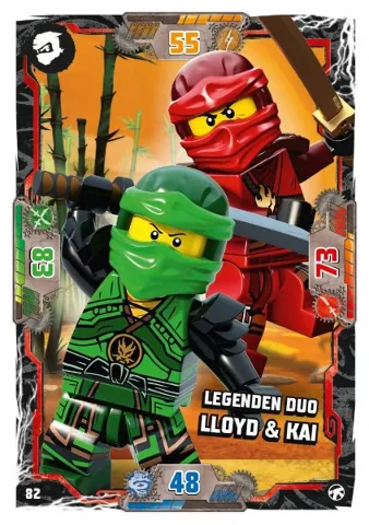 NINJAGO Trading Card Game (German) Series 8 (Next Level) - # 82 Legenden Duo Lloyd & Kai