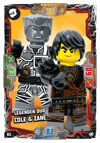 NINJAGO Trading Card Game (German) Series 8 (Next Level) - # 83 Legenden Duo Cole & Zane