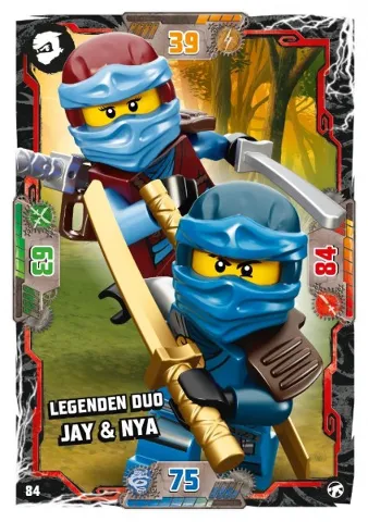 NINJAGO Trading Card Game (German) Series 8 (Next Level) - # 84 Legenden Duo - Jay & Nya