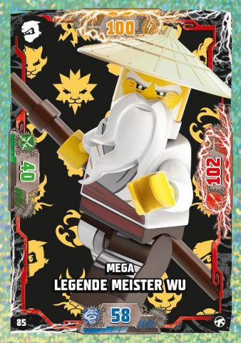 NINJAGO Trading Card Game (German) Series 8 (Next Level) - # 85 Mega Legende Meister Wu
