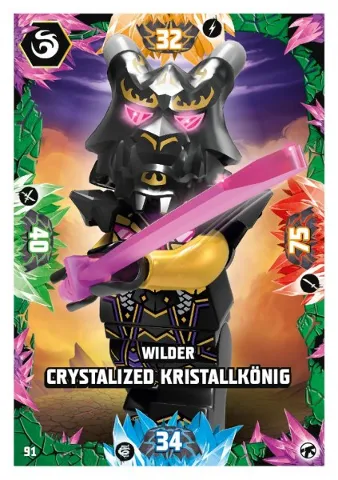 NINJAGO Trading Card Game (German) Series 8 (Next Level) - # 91 Wilder Crystalized Kristallkönig