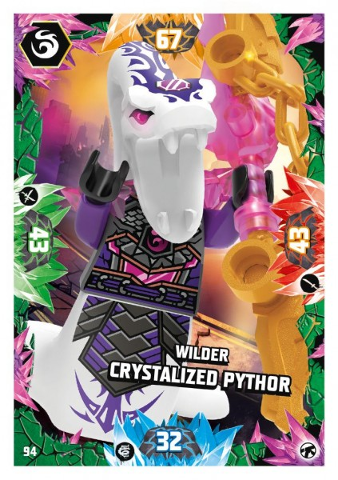 NINJAGO Trading Card Game (German) Series 8 (Next Level) - # 94 Wilder Crystalized Pythor