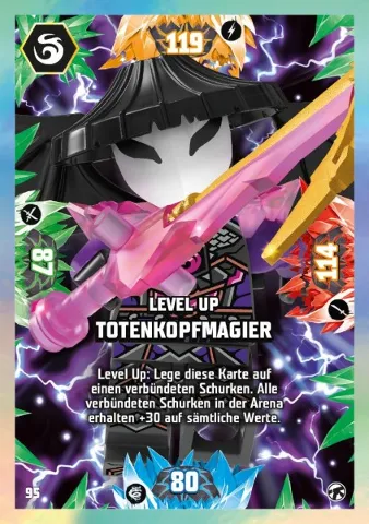 NINJAGO Trading Card Game (German) Series 8 (Next Level) - # 95 Level Up Totenkopfmagier