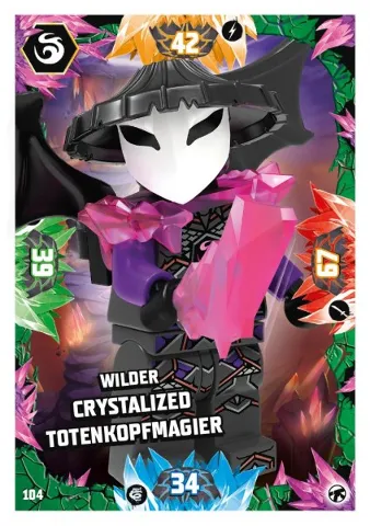 NINJAGO Trading Card Game (German) Series 8 (Next Level) - # 104 Wilder Crystalized Totenkopfmagier