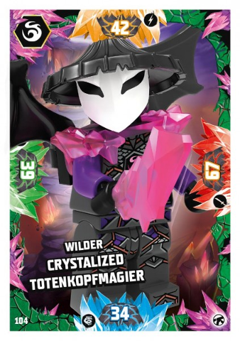 NINJAGO Trading Card Game (German) Series 8 (Next Level) - # 104 Wilder Crystalized Totenkopfmagier