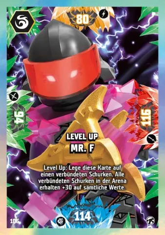 NINJAGO Trading Card Game (German) Series 8 (Next Level) - # 106 Level Up Mr. F