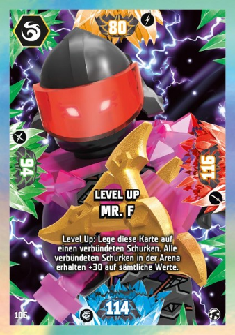 NINJAGO Trading Card Game (German) Series 8 (Next Level) - # 106 Level Up Mr. F