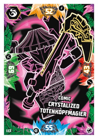 NINJAGO Trading Card Game (German) Series 8 (Next Level) - # 113 Comic Crystalized Totenkopfmagier