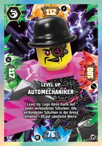 NINJAGO Trading Card Game (German) Series 8 (Next Level) - # 114 Level Up Automechaniker