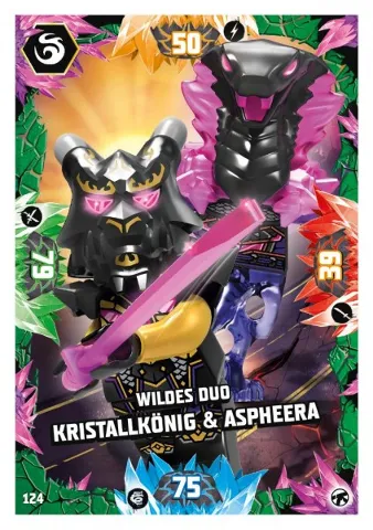 NINJAGO Trading Card Game (German) Series 8 (Next Level) - # 124 Wildes Duo Kristallkönig & Aspheera