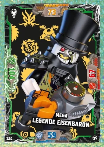 NINJAGO Trading Card Game (German) Series 8 (Next Level) - # 132 Mega Legende Eisenbaron