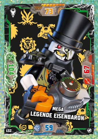 NINJAGO Trading Card Game (German) Series 8 (Next Level) - # 132 Mega Legende Eisenbaron