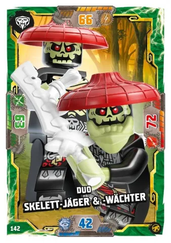 NINJAGO Trading Card Game (German) Series 8 (Next Level) - # 142 Duo Skelett-Jäger & -Wächter