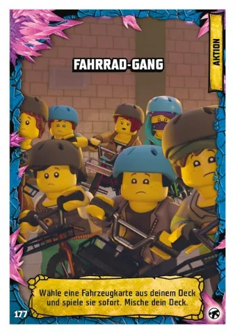NINJAGO Trading Card Game (German) Series 8 (Next Level) - # 177 Fahrrad-Gang