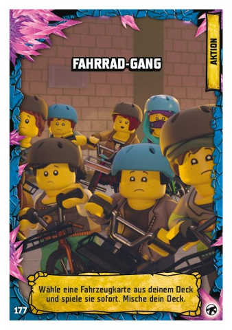 NINJAGO Trading Card Game (German) Series 8 (Next Level) - # 177 Fahrrad-Gang