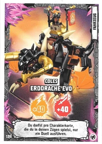 NINJAGO Trading Card Game (German) Series 8 (Next Level) - # 196 Coles Erddrache EVO