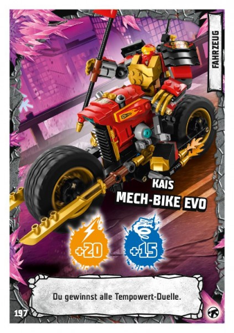 NINJAGO Trading Card Game (German) Series 8 (Next Level) - # 197 Kais Mech-Bike Evo