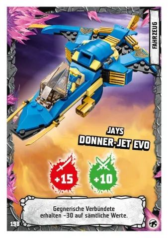 NINJAGO Trading Card Game (German) Series 8 (Next Level) - # 198 Jays Donner-Jet Evo