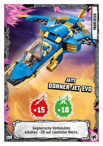 NINJAGO Trading Card Game (German) Series 8 (Next Level) - # 198 Jays Donner-Jet Evo