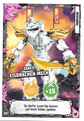 NINJAGO Trading Card Game (German) Series 8 (Next Level) - # 201 Zanes Eisdrachen-Mech