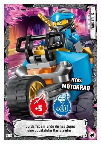 NINJAGO Trading Card Game (German) Series 8 (Next Level) - # 202 Nyas Motorrad