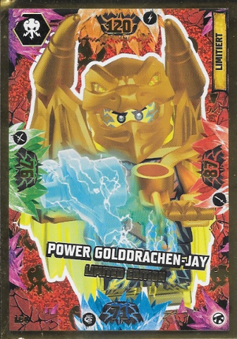 NINJAGO Trading Card Game (German) Series 8 (Next Level) - # LE4 Power Golddrachen-Jay Limited Edition