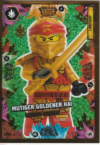NINJAGO Trading Card Game (German) Series 8 (Next Level) - # LE6 Mutiger Goldener Kai Limited Edition