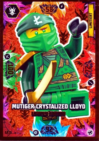 NINJAGO Trading Card Game (German) Series 8 (Next Level) - # LE7 Mutiger Crystalized Lloyd Limited Edition