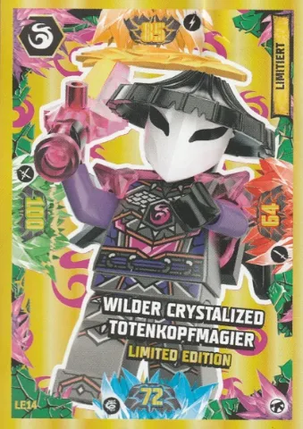 NINJAGO Trading Card Game (German) Series 8 (Next Level) - # LE14 Wilder Crystalized Totenkopfmagier Limited Edition