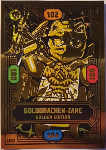 NINJAGO Trading Card Game (German) Series 8 (Next Level) - # LE22 Golddrachen-Zane Golden Edition