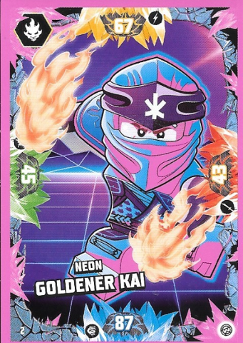 NINJAGO Trading Card Game (German) Series 8 - # 2 Neon Goldener Kai