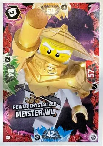 NINJAGO Trading Card Game (German) Series 8 - # 25 Power Crystalized Meister Wu