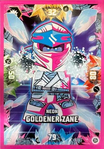 NINJAGO Trading Card Game (German) Series 8 - # 32 Neon Goldener Zane