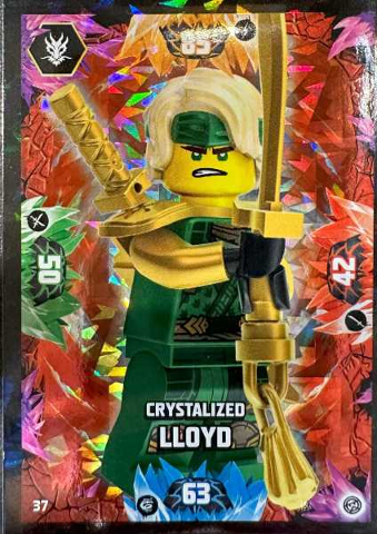 NINJAGO Trading Card Game (German) Series 8 - # 37 Crystalized Lloyd