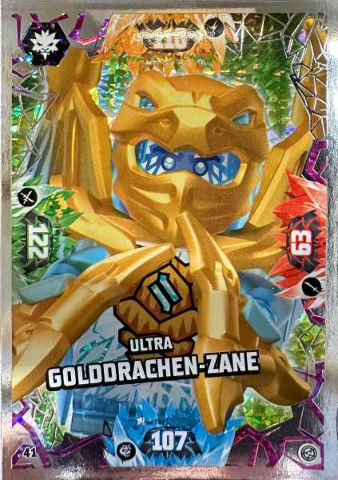 NINJAGO Trading Card Game (German) Series 8 - # 41 Ultra Golddrachen Zane