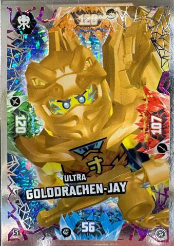 NINJAGO Trading Card Game (German) Series 8 - # 51 Ultra Golddrachen-Jay