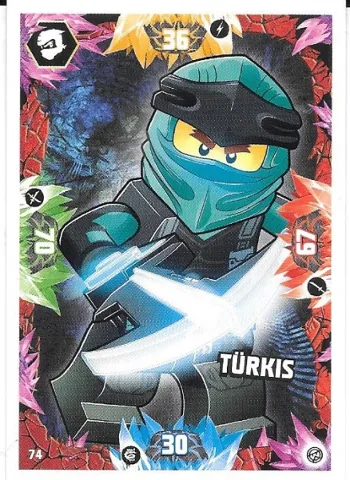 NINJAGO Trading Card Game (German) Series 8 - # 74 Türkis