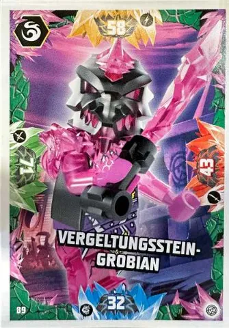 NINJAGO Trading Card Game (German) Series 8 - # 89 Vergeltungsstein-Grobian