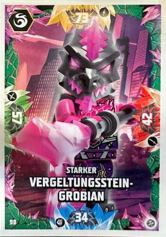 NINJAGO Trading Card Game (German) Series 8 - # 98 Starker Vergeltungsstein-Grobian