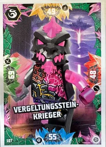 NINJAGO Trading Card Game (German) Series 8 - # 107 Vergeltungsstein-Krieger