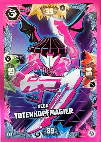 NINJAGO Trading Card Game (German) Series 8 - # 113 Neon Totenkopfmagier