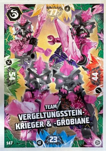 NINJAGO Trading Card Game (German) Series 8 - # 147 Team Vergeltungsstein-Krieger & -Grobiane