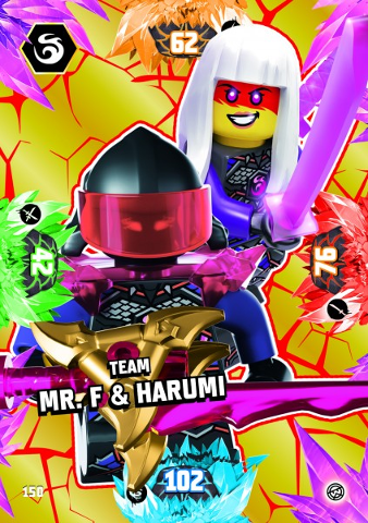 NINJAGO Trading Card Game (German) Series 8 - # 150 Team Mr. F & Harumi