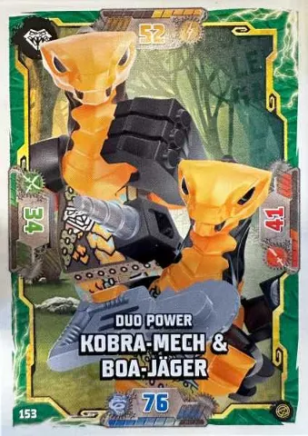 NINJAGO Trading Card Game (German) Series 8 - # 153 Duo Power Kobra-Mech & Boa-Jäger