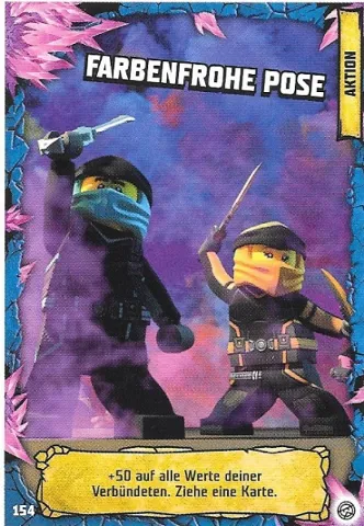 NINJAGO Trading Card Game (German) Series 8 - # 154 Farbenfrohe Pose