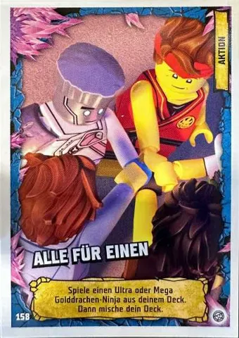 NINJAGO Trading Card Game (German) Series 8 - # 158 Alle Für Einen