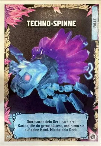 NINJAGO Trading Card Game (German) Series 8 - # 206 Techno-Spinne