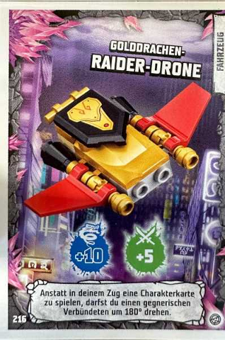 NINJAGO Trading Card Game (German) Series 8 - # 216 Golddrachen- Raider-Drone